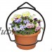 Brinkman Wrought Iron Flower Flower Pot Plant Hanger Ring Votive Holder Outdoor Hanging Basket   